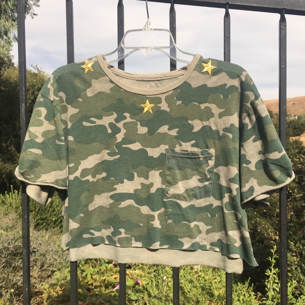 Custom Wu-Tang Camo Cropped Top